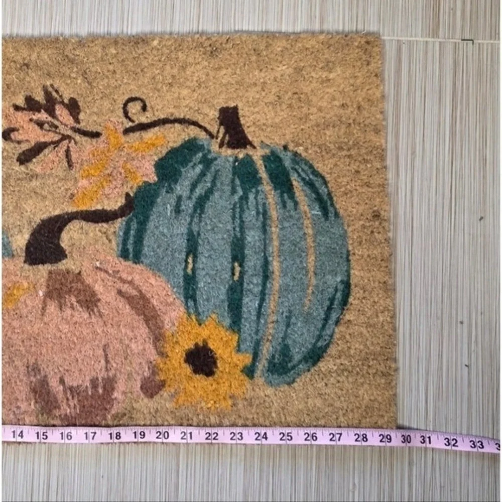 Thankful Fall Pumpkins Autumn Coir Front Doormat‎